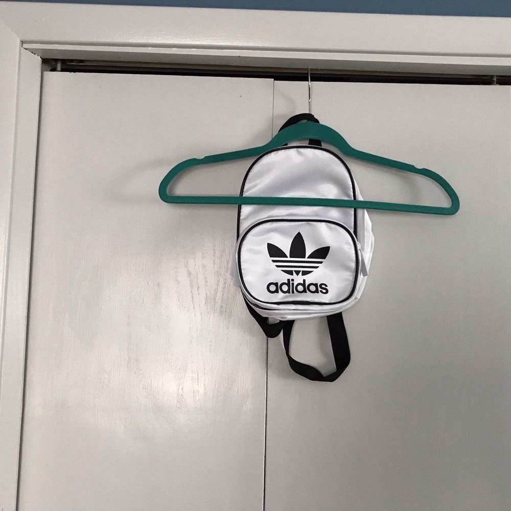 Small White Adidas Backpack Logo On Top